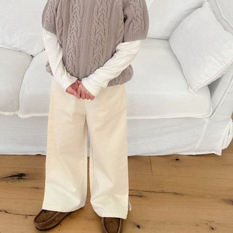 digreen/6. slit pants S-2XL