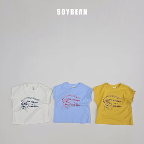 soybean/154. plan ) Binji music sleeve T-shirt JS-JM