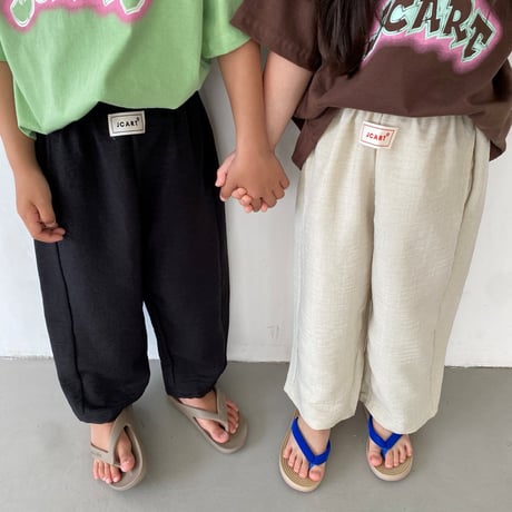 mikki/92. knee anna coming linen pants S-XL