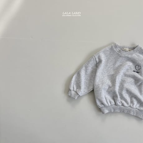 lalaland/20. sweet heart man-to-man XS-XL
