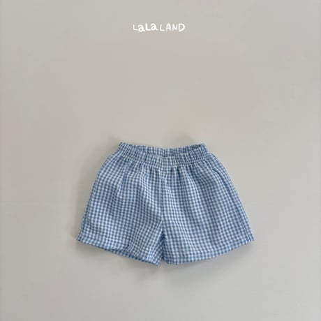 lalaland/6. jijimi check half pants XS-XL