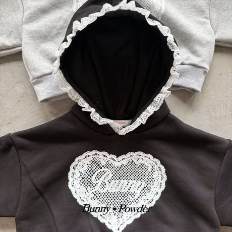 bunnypowder/80. hood man-to-man S-XL
