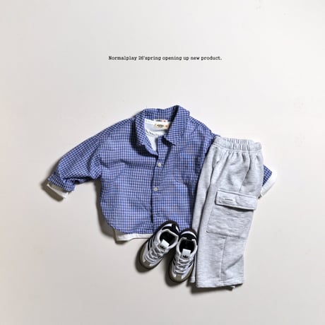 normalplay/65. series check shirt XS-XL