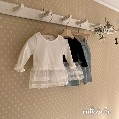 milkbalm/17. lace golgi T-shirt XS-XL
