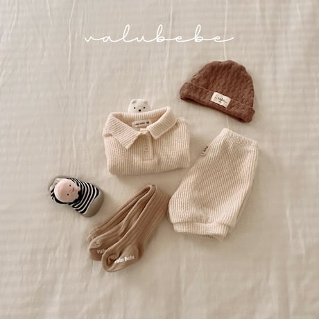 valubebe/18. dalkong knit collar T-shirt 6M-S