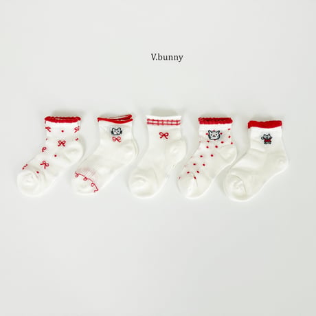 vbunny/84. cat socks set M(130-150)-XL(180-210)