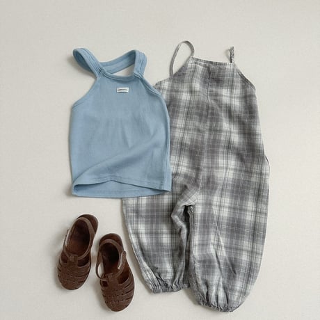 minirobe/53. Candy checkered Overalls  S-XL