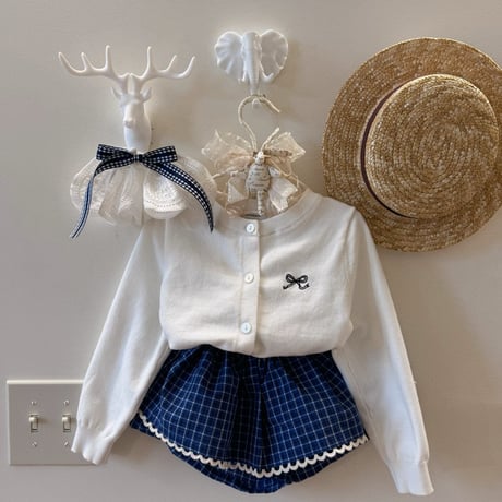 poisson/46. ribbon embroidery cardigan S-XL