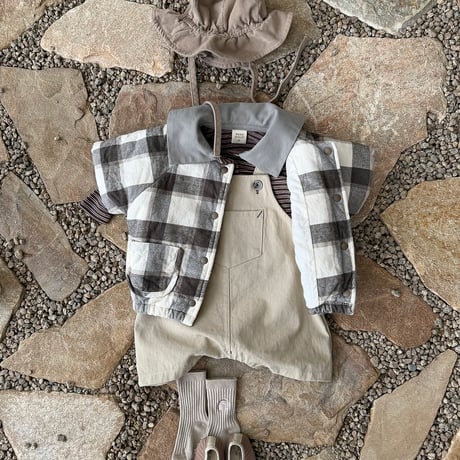 bebeholic/1. check jumper S(6-12M)-L(18M-24M)
