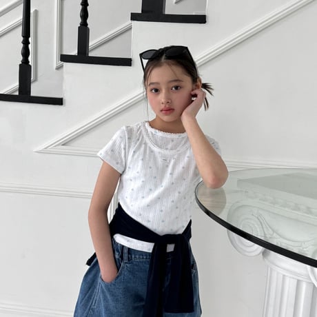 matilda/130. pleated denim half pants 15-19