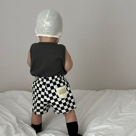 lalaland/49. checker board half pants 6M-18M
