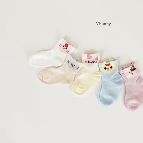 vbunny/11. cat socks set S(130-150)-L(180-210)