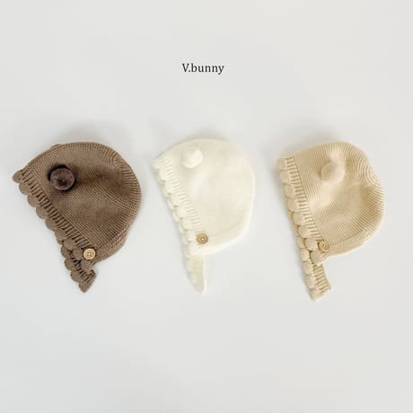 vbunny/92. banul bonnet knit FREE(44CM-46CM)