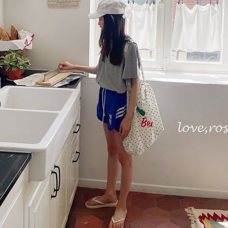 loverosie/144. running tape shorts  L-XL