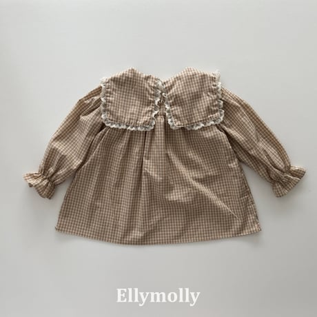 ellymolly/36. musk check blouse 5-11