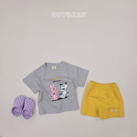 soybean/144. plan ) character half t T-shirt XS-XL