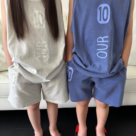 our/83. after printing sleeveless set S-XL