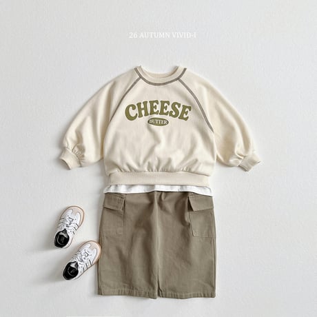 vividi/128. cheese stitch man-to-man JS-JM