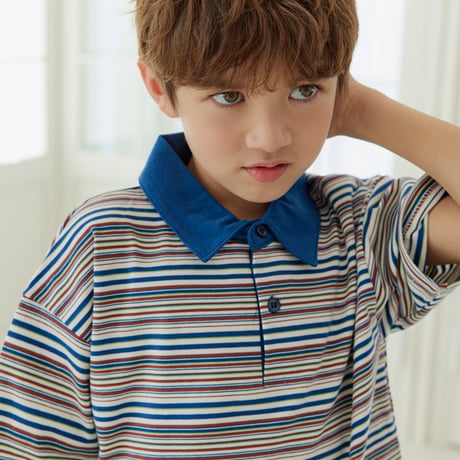 erinj/24. ST two color collar T-shirt JS-JXL