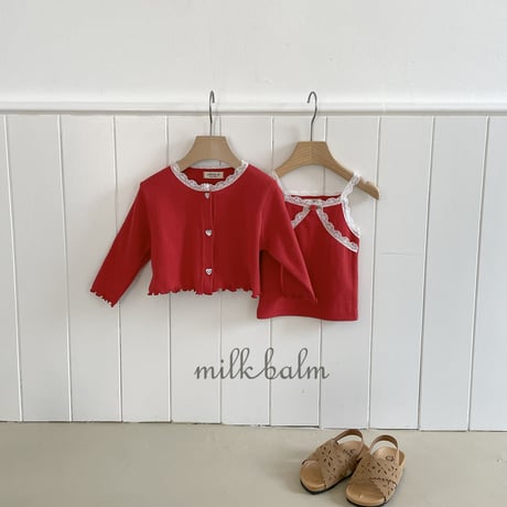 milkbalm/11. ailet sleeveless cardigan XS-XL