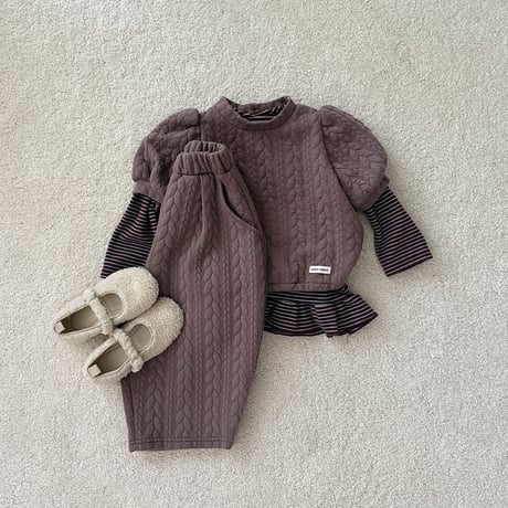 urbanrabbit/34. Cable Quilted Pants XS-XL
