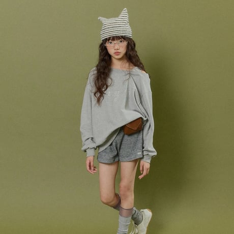 forkchips/45. glitter shorder man-to-man JS-JXL