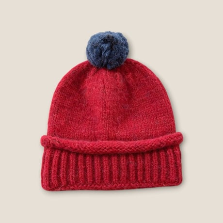 dudie/100. pompom knit hat FREE(48-52CM)