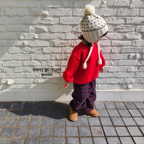merrygoround/4. snow man-to-man XS-2XL