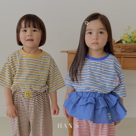 hans/39. stripe T-shirt XS-XL