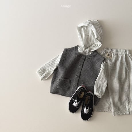 amigo/40. knit vest XS-XL