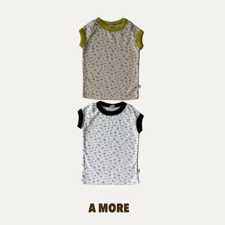 amore/75. flower T-shirt XS-XL
