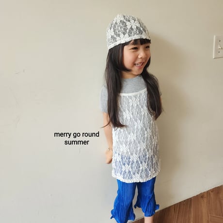 merrygoround/43. lace long sleeveless XS-2XL