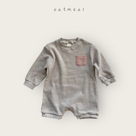 oatmeal/34. bebe waffle suit S-M