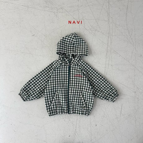 navi/39. chess hood jumper S-XL