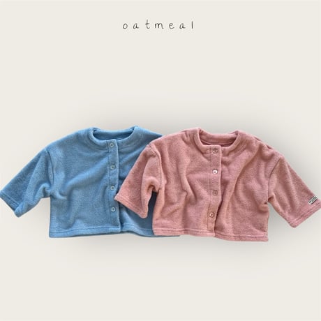 oatmeal/26. bebe terry cardigan S-M