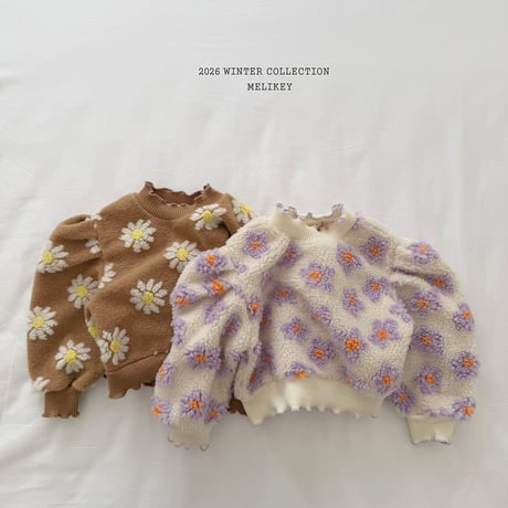 melikey/27. flower mongle nalnal man-to-man XS-XL