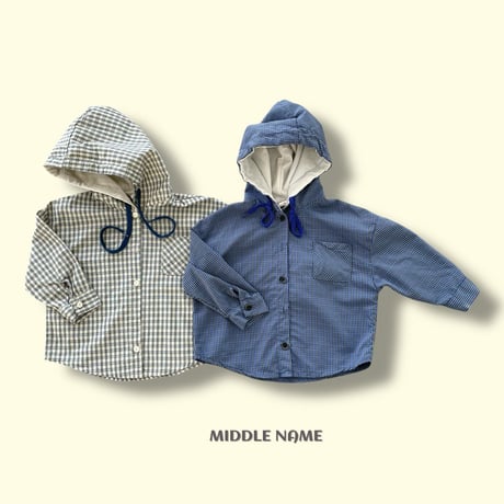 middlename/35. hood check shirt JS-JM