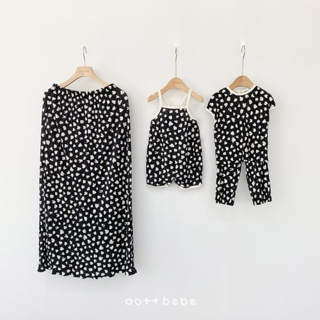 oottbebe/35. peuty leopard plitch ( kids ) updown set XS(1-2Y)-XL(6-7Y)