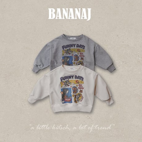 bananaj/25. funny day man-to-man XS-JS