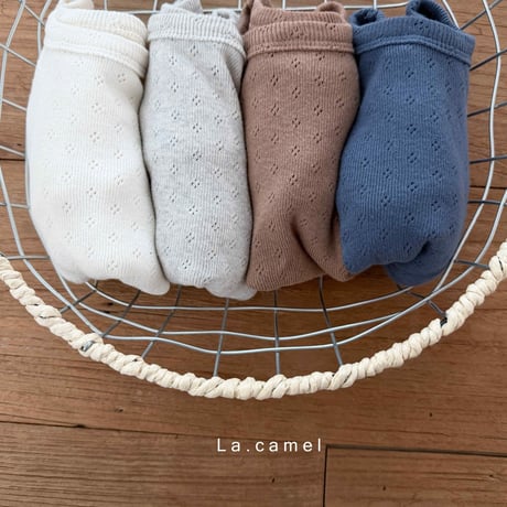 lacamel/22. vanilla eyelet suit 6M-18M