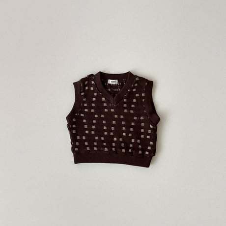 onu/41. warm knit vest BABY(12M)-XL(6-7Y)