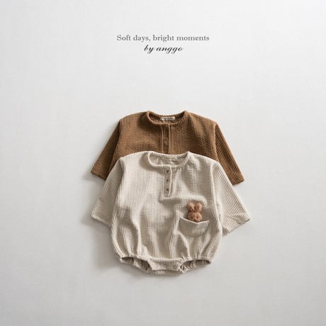 anggo/25. (bebe) croasan romper 6M-12M