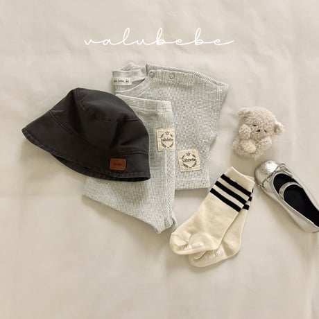valubebe/7. cropple waffle pants 6M-S