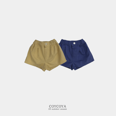coycoya/32. toy pin tuck short pants S-2XL