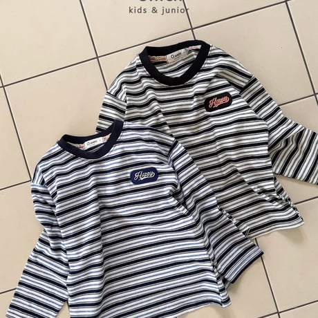 owen/20. happy stripe T-shirt JS-JXL