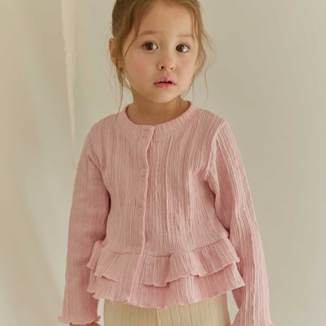 melikey/56. two two fril cardigan JS-JM