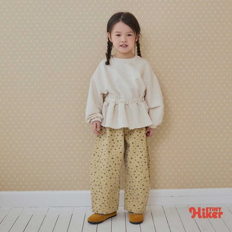 tinyhiker/37. mignon twil section flower pants XS-XL