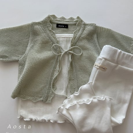 aosta/18. Knit Cardigan S(1-2Y)-L(3-5Y)