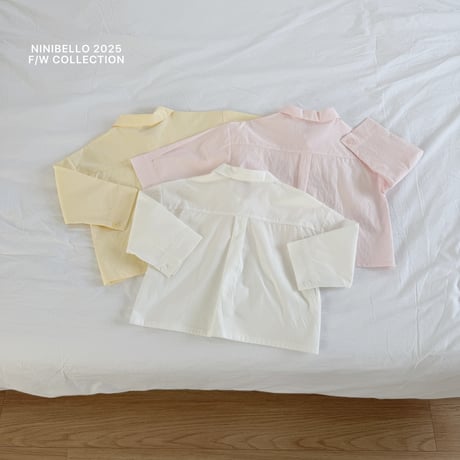 ninibello/47. vanilla cotton shirt XS-XL