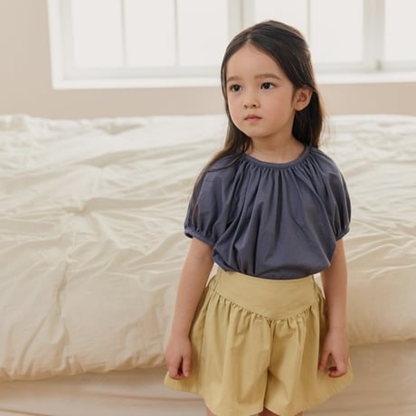 monatelier/19. shirring puff T-shirt S-2XL